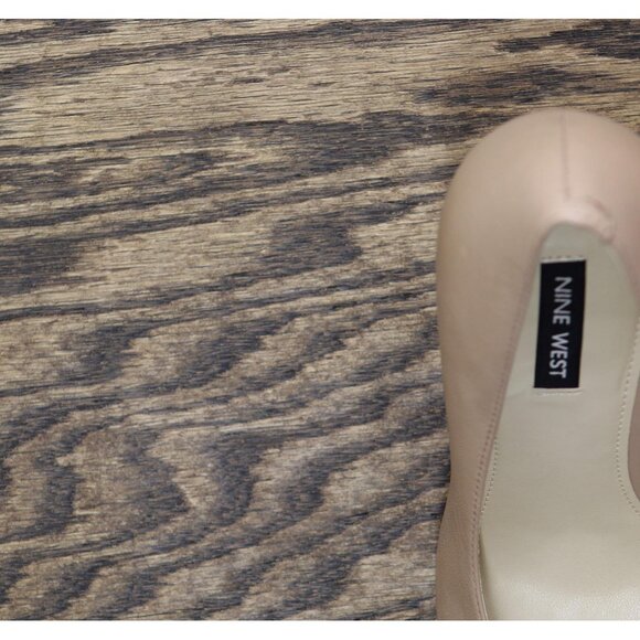 Nine West Womens Tatiana Stiletto Pointy Toe Dress Pumps Natural Brown 9.5M - Picture 7 of 12